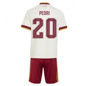 Spanien Pedri Gonzalez #20 Bortaställ Barn VM 2026 Kortärmad (+ Korta byxor)